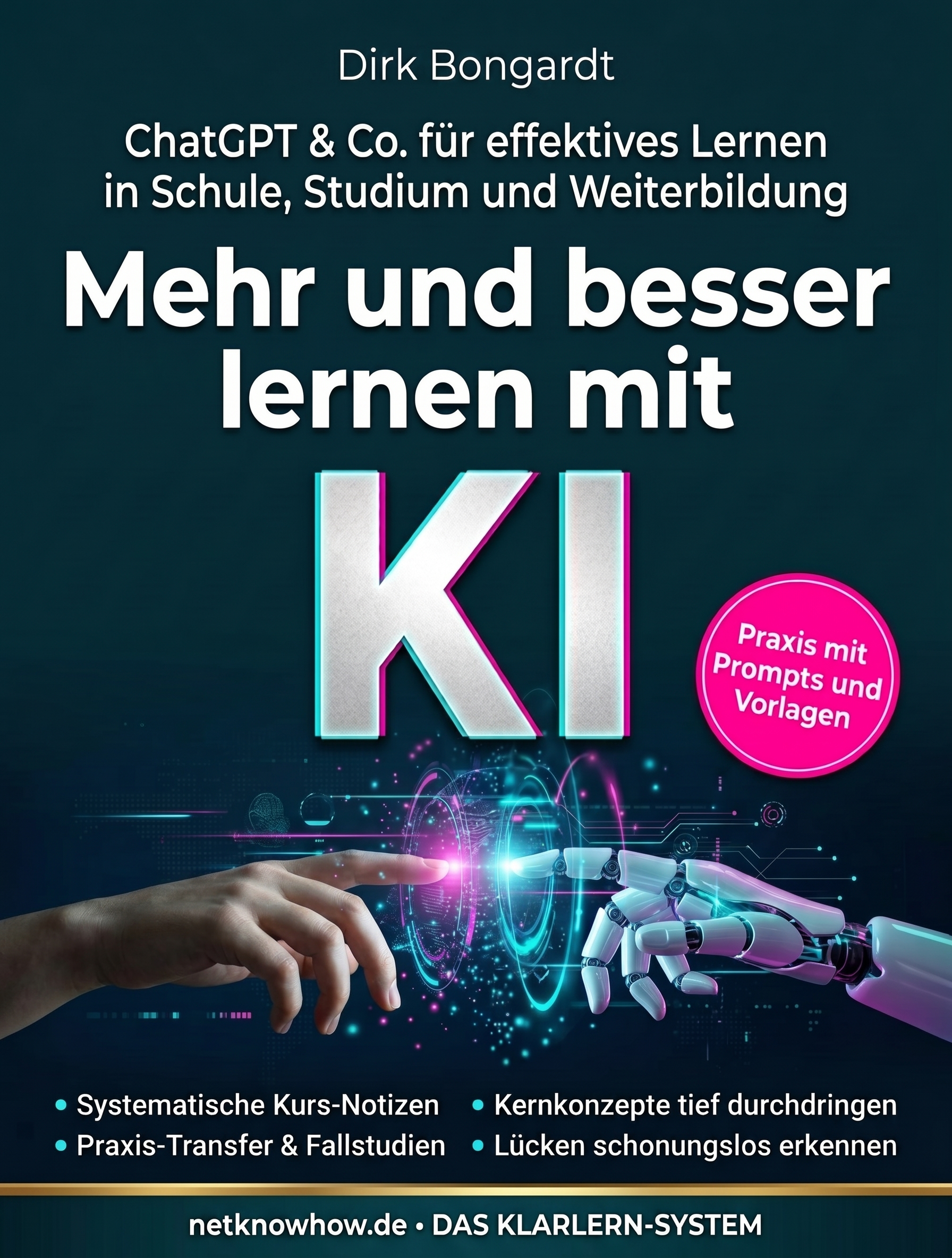 Buchcover: Mehr und besser lernen mit KI von Dirk Bongardt